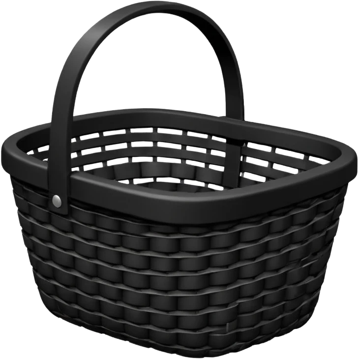 Basket with rubber emoji