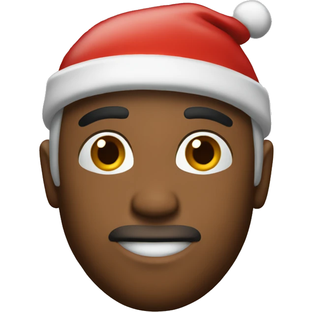 🎅🏼 + 🤫 emoji