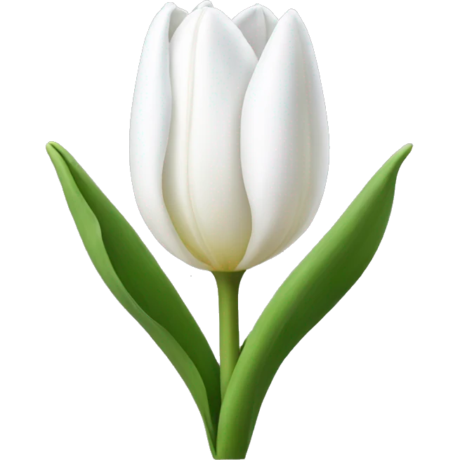 White tulip emoji