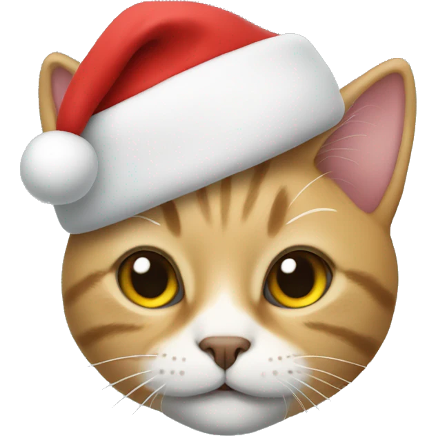 Cat with a Santa hat emoji