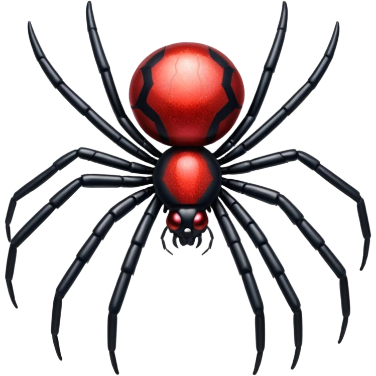 Glitter black widow emoji