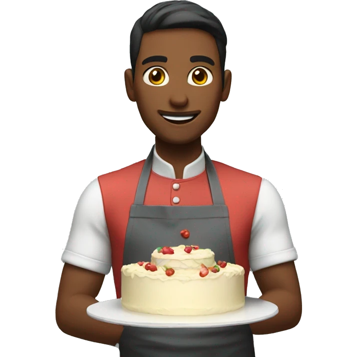 cooking a cake emoji