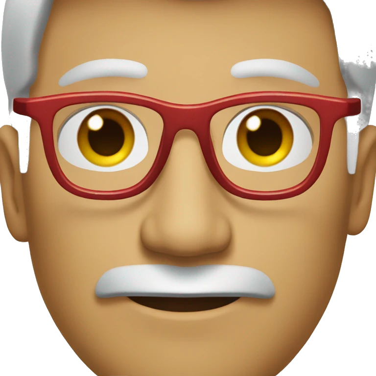 A man with red spectacles  emoji