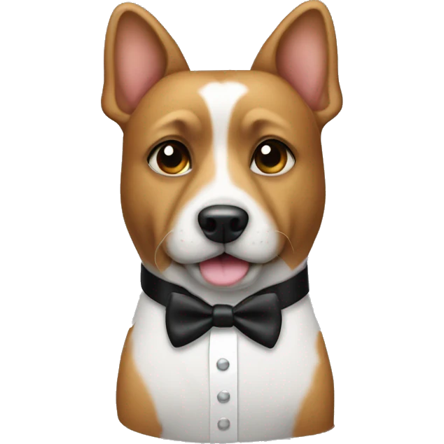 dog wearing a tuxedo  emoji