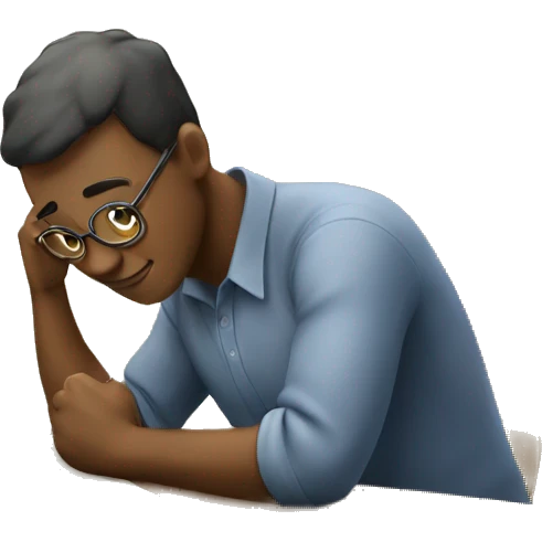 Emoji of a hardworking person studying emoji