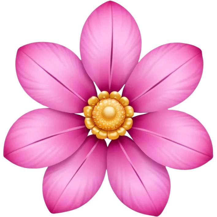 glitter pink flower emoji