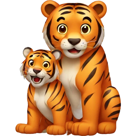tiger and bear combination emoji