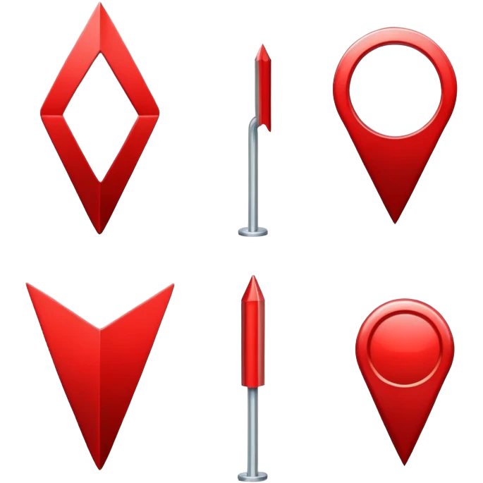 red location pin emoji