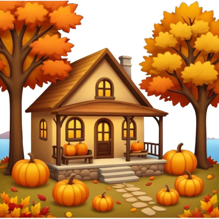 Cozy vibes autum emoji