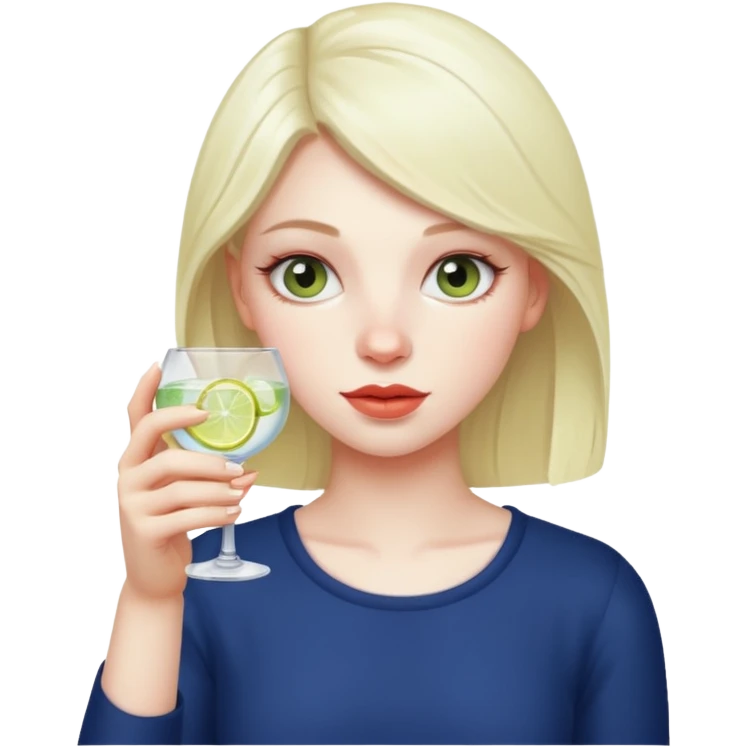girl gin emoji