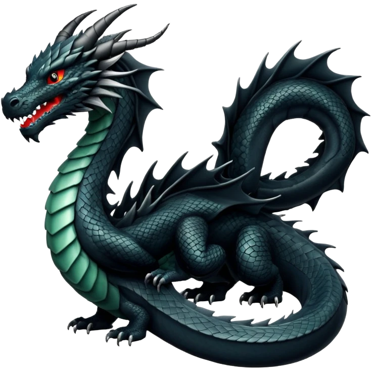 Black dragon emoji