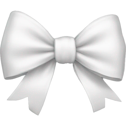 white bow emoji