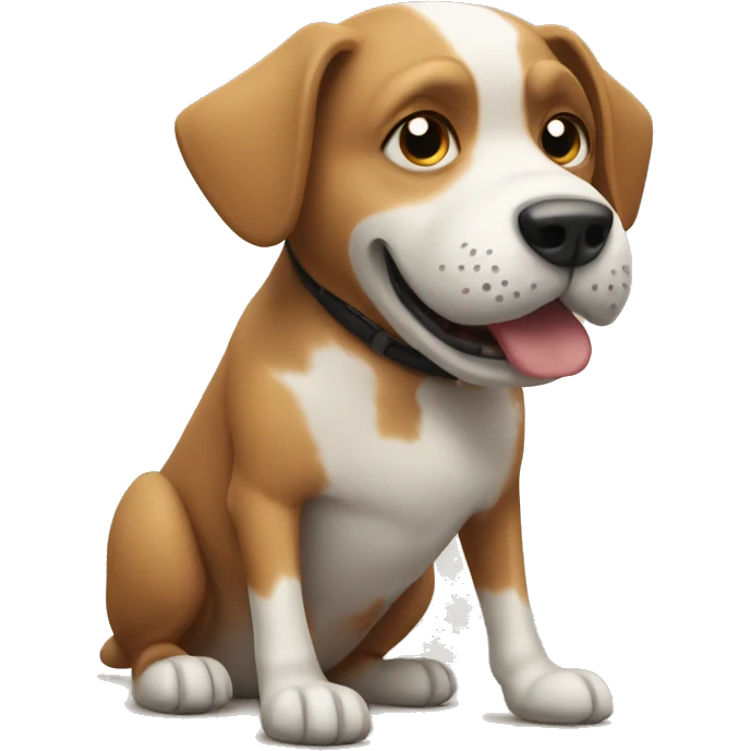 dog with a football emoji