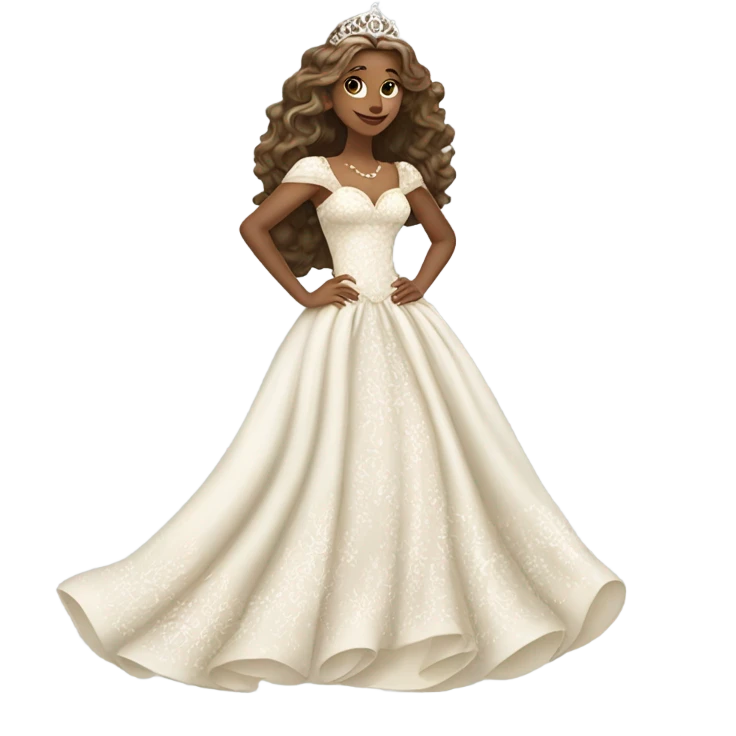white elegant princess thingy emoji