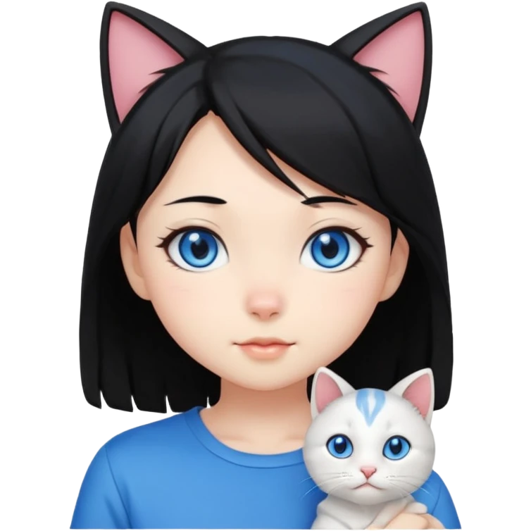 anime cute cat girl emoji