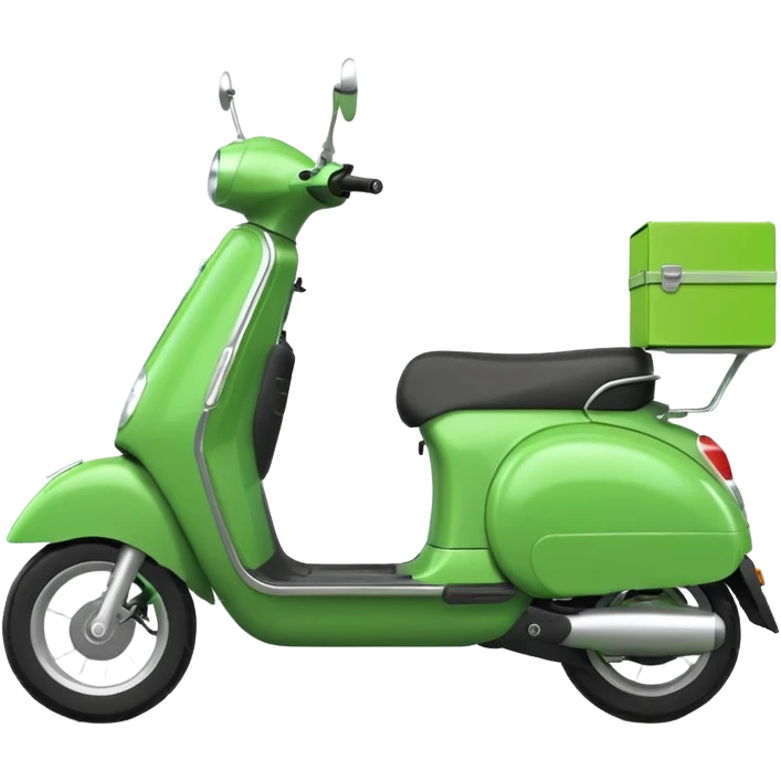 green scooter delivery emoji