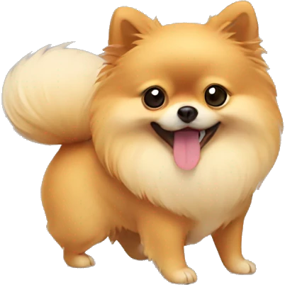 Pomeranian yoga emoji