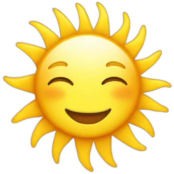 shine sun emoji