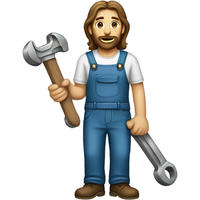 Jesus Christ plumber wrench emoji