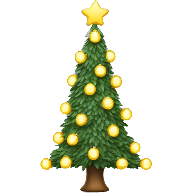 X mas trees with lights  emoji