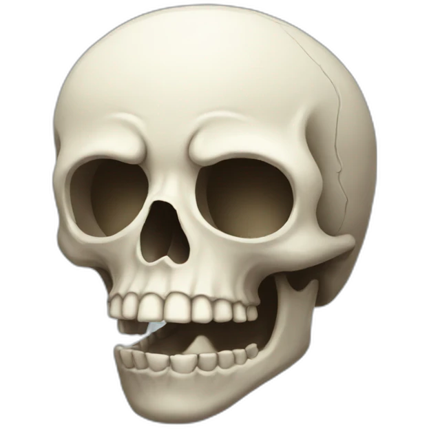 a sad skull emoji