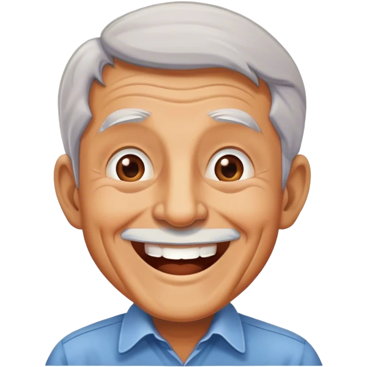Old man exicted emoji