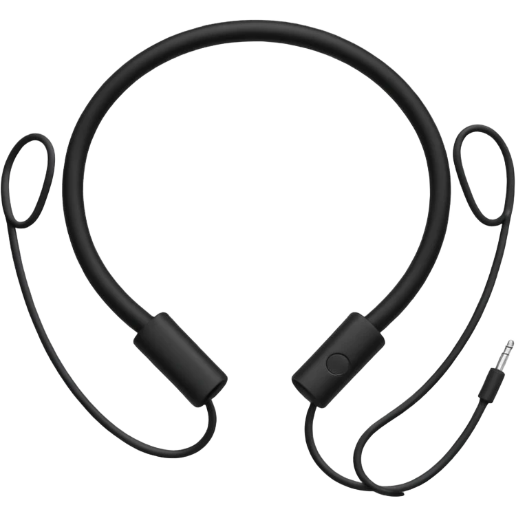 neckband with wire emoji