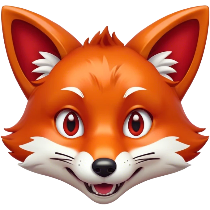 Cinematic Comical Fox Portrait Emoji, Head tilted dramatically with an exaggeratedly amused expression, featuring a striking red Fur with bold white patches and wide, expressive amber eyes filled with playful disbelief, Simplified yet hilariously expressive features, highly detailed, glowing with a slightly sassy glow, high shine, dramatic yet playful, stylized with an air of cheeky mischief, bright and endearing, soft glowing outline, capturing the essence of a spirited and over-the-top fox, so meme-worthy it feels like it could side-eye its way into woodland internet fame instantly! emoji