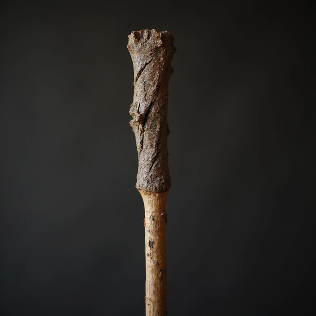 a wooden stick, realistic style emoji