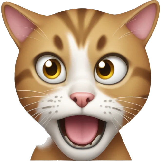 Cat beng shocked emoji
