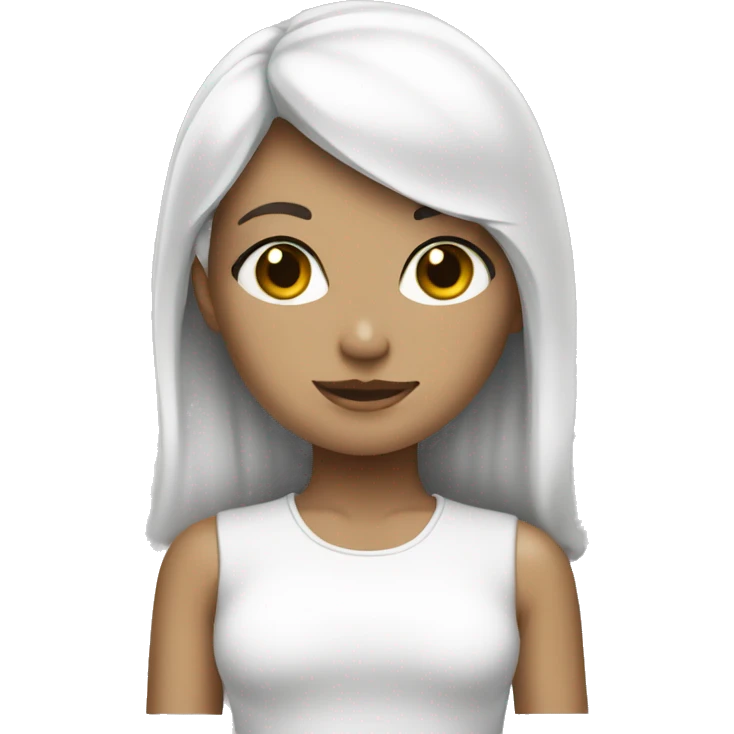 White girlie stuff emoji