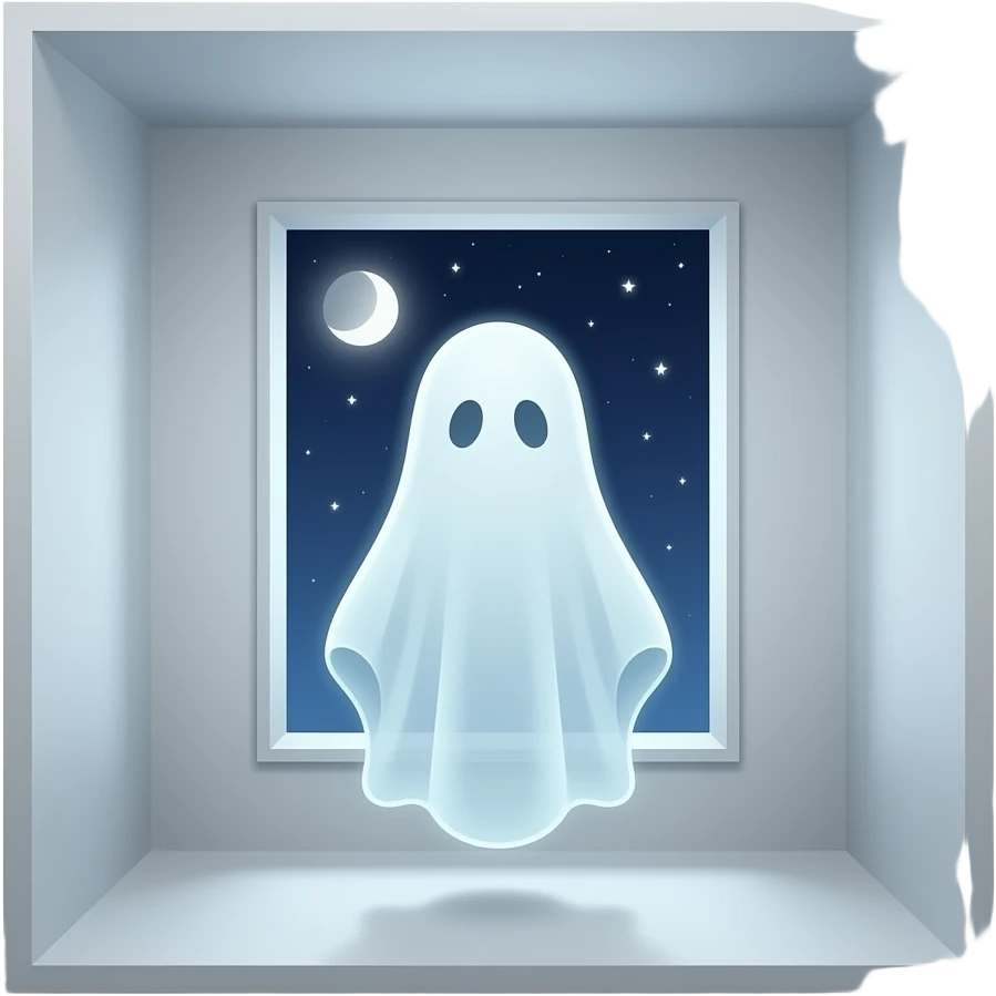 A ghost emoji