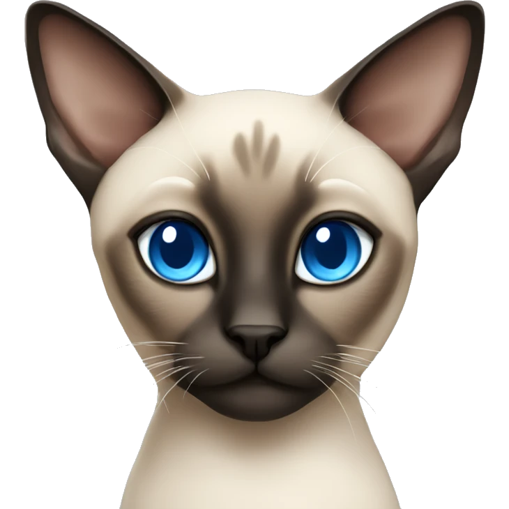 Siamese cat with blue eyes emoji