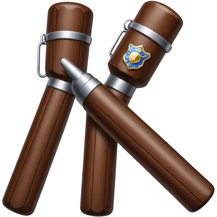 two police baton emoji
