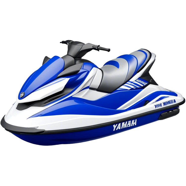 Jet Ski - Yamaha EX Deluxe (Model Year: 2022) (Iconic colour: Blue and white) emoji