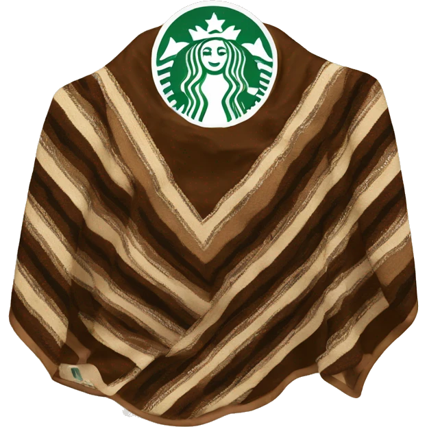 blanket with starbucks logo on it emoji