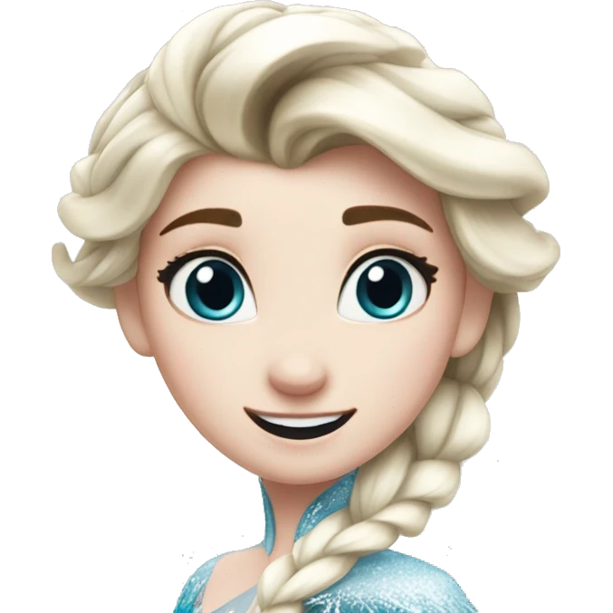 Elsa from frozen dancing emoji