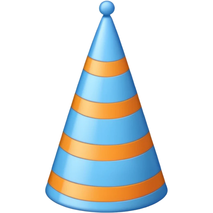 blue birthday hat emoji