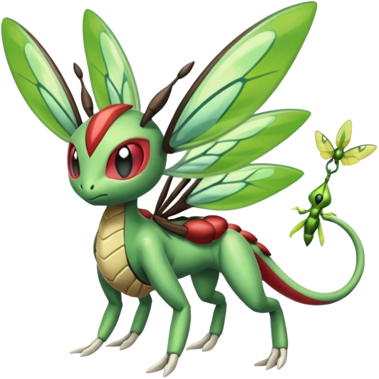 Meloetta-Beedrill-Flygon-Scyther-Celebi-fusion emoji