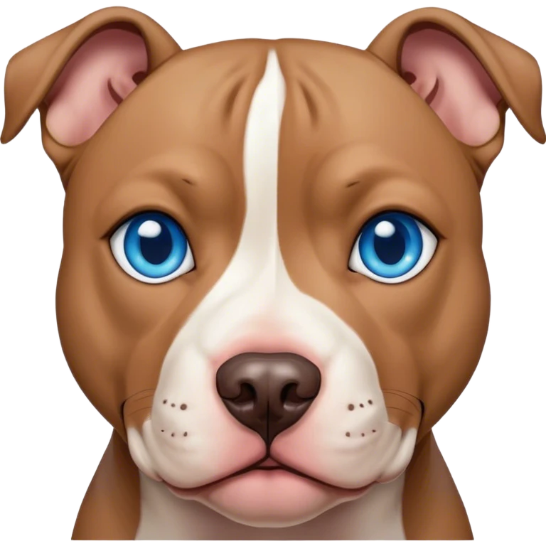 American pit bull terrier blue eye emoji