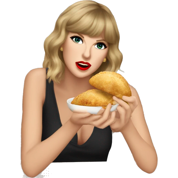 Taylor Swift comiendo empanadas  emoji