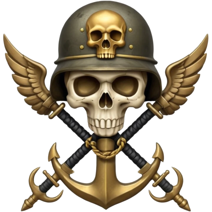 ⚓💀🪖⚔️💣🪽 emoji