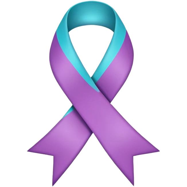 Thyroid cancer ribbon emoji