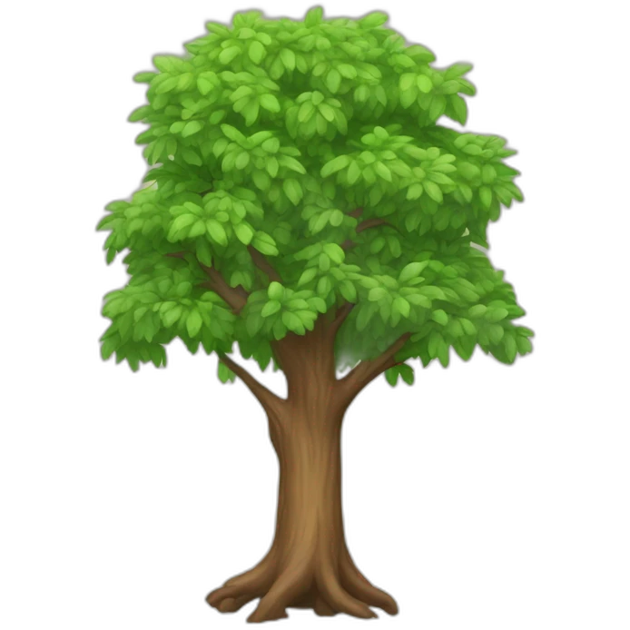 Un arbre emoji