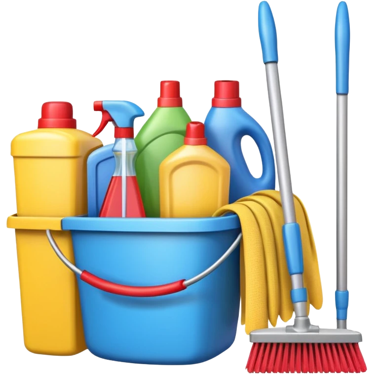 create school cleaning and housekeeping emoji