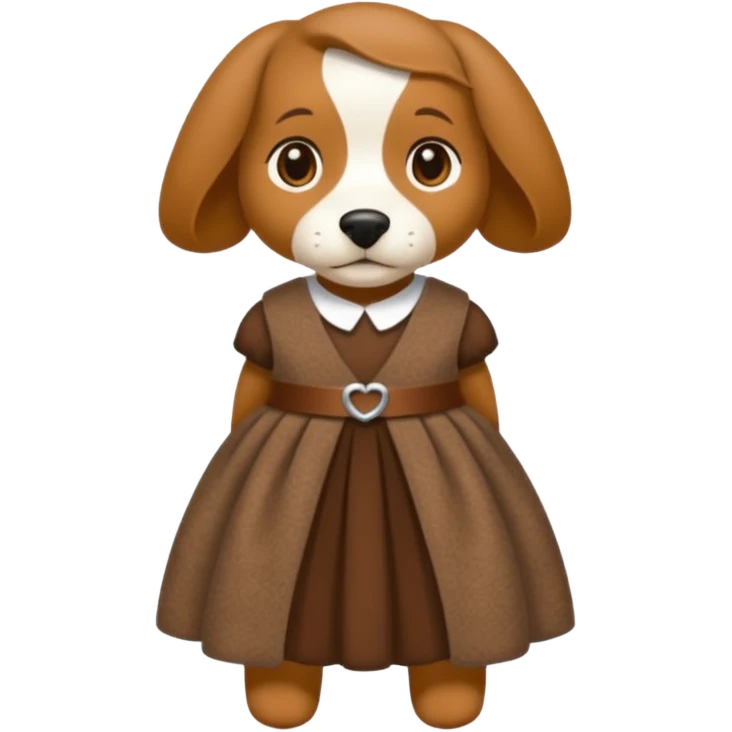Bassotto seduto con vestito di lana emoji