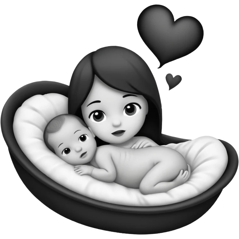 Newborn B&W Photoshoot emoji