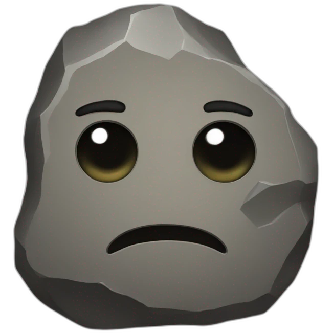 Rock emoji