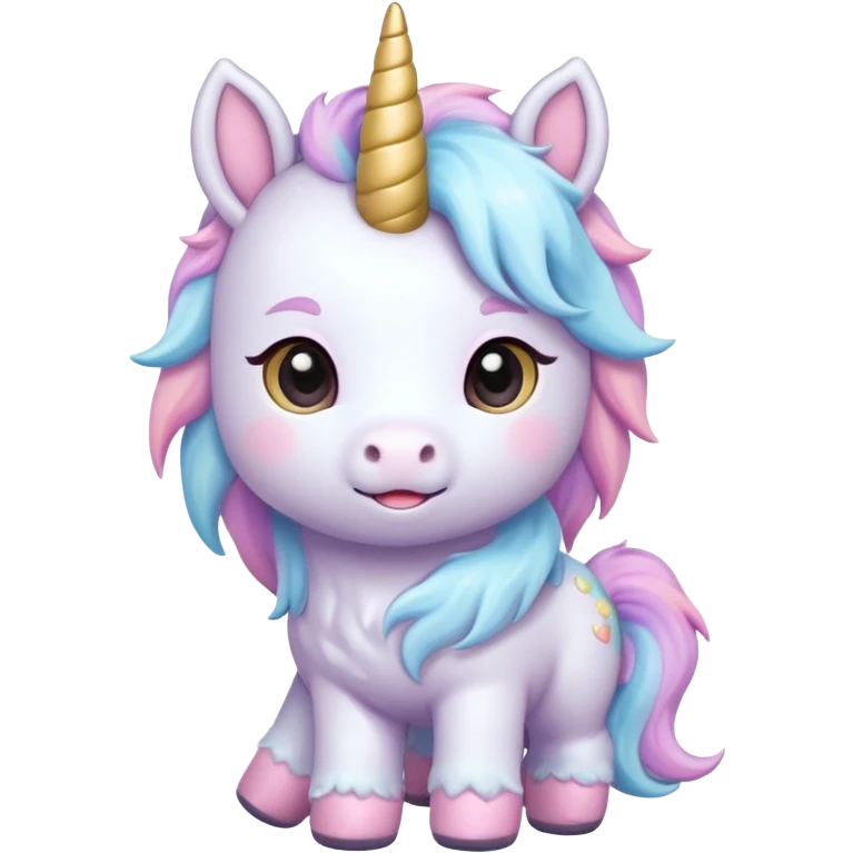 baby unicorn, chibi full body emoji