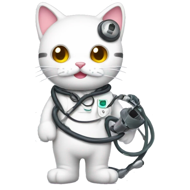 Hallo Kitty With Stethoskope emoji